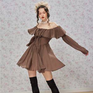 Off the shoulder peasant dress